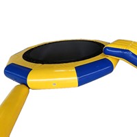 Trampoline aquatique gonflable, plateforme flottante, jouet aquatique parent-enfant, structure de divertissement aquatique pour zones panoramiques
