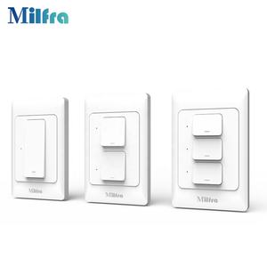 Avustralya abd standart Push button duvar anahtarı akıllı elektrik anahtarı akıllı ışık anahtarı Alexa ve Google ev ile çalışır - Product Image 4