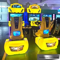Machine de simulation dynamique grand format pour adultes, jeu de course HD à monnayeur, électromécanique, pour enfants et adultes