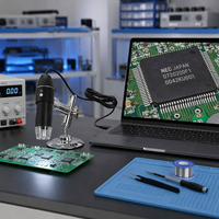 Microscopio digital para teléfono móvil, Lupa Electrónica con usb, MAC, Android, 1000x, 1600x, tipo C