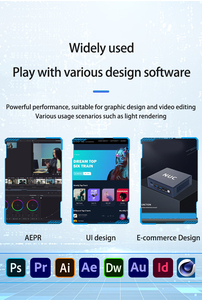 Inyuda Mini <span class=keywords><strong>Gaming</strong></span> <span class=keywords><strong>PC</strong></span> Intel Core Ultra7 155H Ultra5 125H U9 185H Win11 Pro 2 DDR5 M.2 NVMe DP HD RJ45 Lan Computer Desktop WIFI - Product Image 5