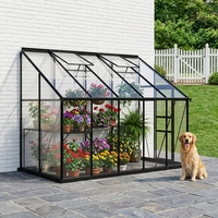 Serre en aluminium avec panneaux en polycarbonate, idéale pour une utilisation domestique