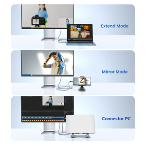 Xu hướng bện 2m 8k60hz <span class=keywords><strong>HDMI</strong></span> để C cáp 2.1 48gbps tốc độ cao HD <span class=keywords><strong>HDMI</strong></span> chuyển đổi <span class=keywords><strong>Adapter</strong></span> Video Cáp cho màn hình TV nhà rạp hát - Product Image 3