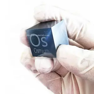 10x10x10mm Osmium Cube 99.95% High Density 10mm Osmium Os Lumps For Collection Invest