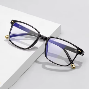 <span class=keywords><strong>Gafas</strong></span> de Computadora con Lentes Planas Retro para Hombre, Precio Económico, Anti Luz Azul, Marco Cuadrado, Estilo Clásico Elegante, Venta al Por Mayor - Product Image 6