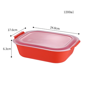 Novo Design de Tigela de Alimentos Retangular Colorida para Transporte, Recipiente de <span class=keywords><strong>PP</strong></span> com Borda - Product Image 6