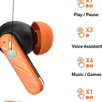 Écouteurs intra-auriculaires sans fil TWS Brightblue Factory S45 à faible latence, suppression active du bruit (ANC), modèle privé transfrontalier pour le gaming, IPX5