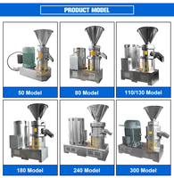 Machine à broyer les piments industriels personnalisable, moulin colloïdal en acier inoxydable pour la fabrication de tahini, petite machine à beurre de cacahuètes à bas prix