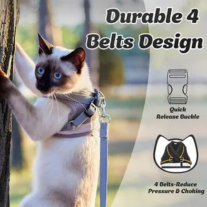 Fabricant de harnais pour chats Harnais pour chien en PVC imperméable et personnalisé Harnais pour chien