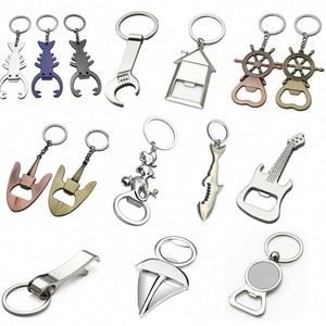 30 Estilos de Llaveros Destapadores de Botellas Metálicos para Sublimación, Mini Destapadores de Cerveza, Regalos Personalizados, Llaveros Destapadores de Botellas en Blanco - Product Image 1