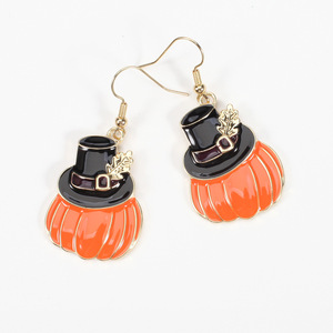 Lindos pendientes colgantes de pavo, chapados en oro, de aleación, joyería de moda para mujer, para el Día de Acción de Gracias - Product Image 4