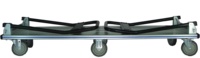 Carretilla de Plataforma Manual de Aluminio de Cuatro Ruedas, 300 kg, Industrial, para Compras, OEM FW-99CAC, Práctica