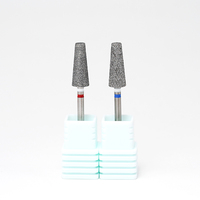 Nouvelles fraises à ongles en diamant PRO 6.0 à coupe conique, limes de lissage, fraises à cuticules, bandes de ponçage pour ongles en diamant pour ponceuse électrique