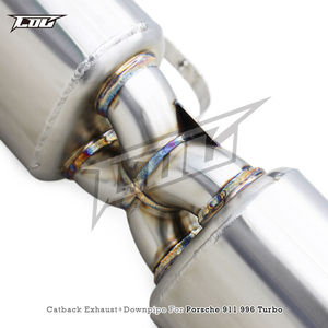 BSK Downpipe Catback per <span class=keywords><strong>Porsche</strong></span> 911 996 <span class=keywords><strong>TURBO</strong></span> 3.6T 1997-2005 Boska valvola di scarico Sport valvola in acciaio inossidabile - Product Image 3