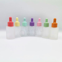 Flacon compte-gouttes en verre noir flacon 5ml à 100ml huile essentielle emballage vide