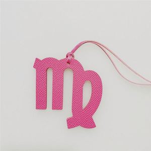 Premium Genuine Leather Virgo Zodiac Bag Charm Luxury Astrology Pendant Elegant Handbag <b>Car</b> Hanging <b>Ornament</b> for Gifts - Product Image 3