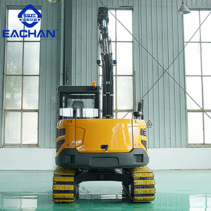 Spedizione gratuita Euro 5 Diesel 6.5 Ton escavatore macchina da costruzione cingolo pesante Bagger paesaggistica gomma forte scavatrice - Product Image 6