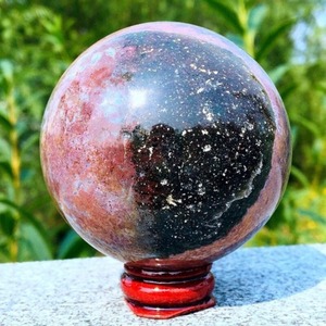 Esfera Decorativa de Jaspe Oceánico de 7-7.5cm, Artículo Espiritual Natural, Cristal Curativo Hecho a Mano para Decoración del Hogar - Product Image 1