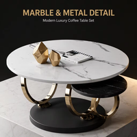 Table basse de luxe en acier inoxydable, offre spéciale, moderne de haute qualité, meuble de salon, haut en marbre, Table basse