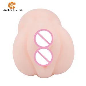 Nouveau Double trou mâle masturbateur poche chatte et cul jouets sexuels femme cul Anal vagin jouet sexuel pour hommes