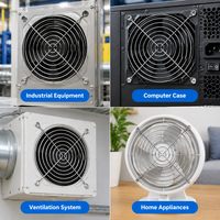 Grille de protection en fil métallique pour ventilateur avec trous de fixation pour unités de refroidissement industrielles, tailles sur mesure