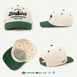 Cappello da Baseball Personalizzato con Logo Ricamato 3D, 5 Pannelli, Stile A-Frame, in Cotone Bicolore, Snapback, per Uomo, Prodotto da Fabbrica Certificata BSCI - Product Image 2