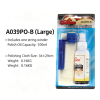 Musical Instrument Accessories A039PO S B M Alice Guitar and Violin Cleaning Polishing and Care Set