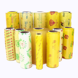 Película de PVC Elástica Transparente de Alta Calidad, Fabricada en China, a Bajo Precio, para Envolver Alimentos, Rollo <span class=keywords><strong>Jumbo</strong></span> - Product Image 6