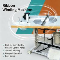 Machine à enrouler les rubans textiles avec pédale de commande et compteur numérique pour le rangement des bandes élastiques