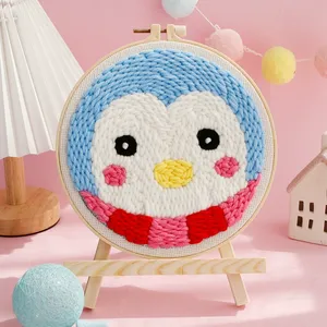 Handmade DIY Art <span class=keywords><strong>Set</strong></span> para Iniciantes Presente de Natal Adequado Fácil de Aprender Cervos de Natal para Punch Needlework Kit - Product Image 4