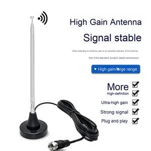 <span class=keywords><strong>Antena</strong></span> digital de <span class=keywords><strong>coche</strong></span> Toyoata FM/AM/DAB con diseño telescópico y conector de linterna estándar para uso doméstico - Product Image 1