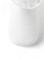Chaussettes d'été décontractées en coton blanc à volants en dentelle pour nouveau-nés filles Xiangyi, fines, tricotées, sans couture, style Lolita pour bébés