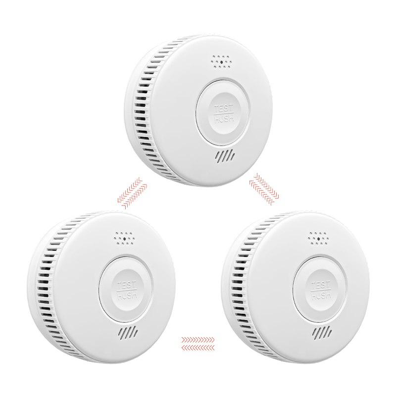 Home Security Wireless RF Interconnected Smoke
