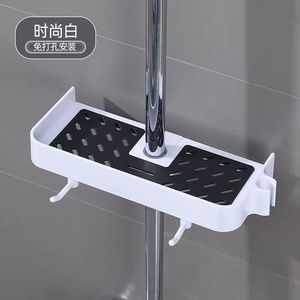 Estante de Ducha Royal Stan de 1 Nivel, Capacidad de Carga de 5 kg, Instalación sin Taladro, Estante de Almacenamiento para Baño, Color Gris Metálico - Product Image 1