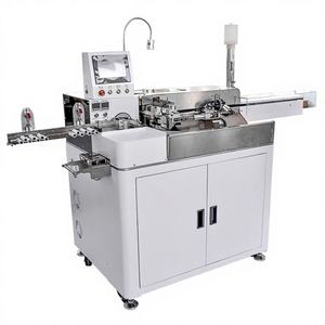 เครื่องจุ่มดีบุกแบบอัตโนมัติเต็มรูปแบบสองหัว พร้อมฟังก์ชั่นตัดและปอกสายไฟ ยี่ห้อเจิ้นซิง - Product Image 1