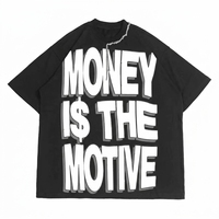 T-shirt en coton tricoté d'été décontracté pour hommes populaires avec décoration de chaîne en métal de cou