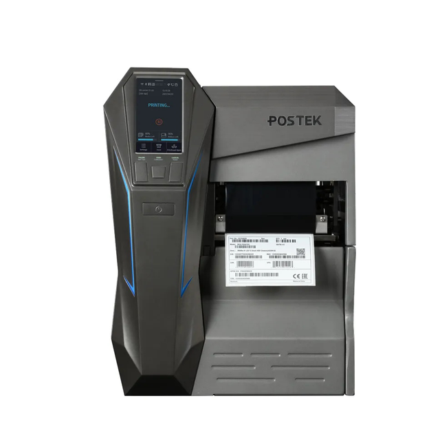 POSTEK 600dpi Thermal Label Barcode Printer OX6r Flexible Anti-metal All-in-one RFID Thermal Transfer Printer with LCD