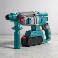 Marteau perforateur rotatif sans fil 550W 21V 220V, alimenté par batterie au lithium, moteur sans balais, portable, pour bricolage