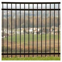 Valla de Hierro Forjado Prima, Estilo Rústico, Acero Natural Envejecido, para Jardín