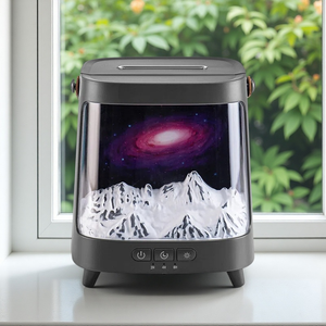 Nuevo <span class=keywords><strong>Humidificador</strong></span> <span class=keywords><strong>de</strong></span> Aromaterapia Planet Galaxy con Iluminación Estilo Llama y Alimentación USB para el Hogar - Product Image 1