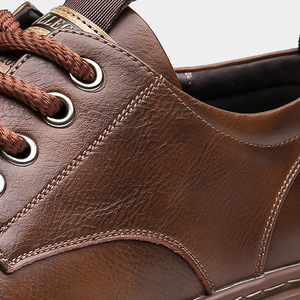 Prezzo di fabbrica autunno <span class=keywords><strong>scarpe</strong></span> Casual da uomo in pelle retrò stile britannico <span class=keywords><strong>scarpe</strong></span> da passeggio <span class=keywords><strong>impermeabili</strong></span> comode <span class=keywords><strong>scarpe</strong></span> da lavoro formali - Product Image 4