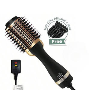 Secador de Pelo Eléctrico Db Professional 1000W, Cepillo Voluminizador y Estilizador de un Solo Paso para Viajes con Accesorio Gratuito - Product Image 1