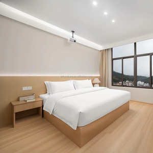 Mesita de Noche Moderna Ecológica con Tamaños Personalizables, Juego de Dormitorio de Madera para Hotel con Cabecero para Habitaciones de Hotel de 3 Estrellas - Product Image 6