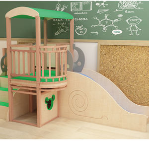 Moetry Aire de jeux en bois pour enfants en bas âge, avec toboggan, pour la salle de classe, la lecture, la crèche - Product Image 4