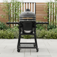 Barbecue Kamado en céramique Auplex de 21 pouces, certifié CE, fumoir au charbon de bois, four en argile pour la cuisson en plein air dans le jardin