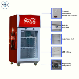 Réfrigérateurs <span class=keywords><strong>de</strong></span> présentation personnalisables avec logo, 50L, nouveaux, mini-vitrines <span class=keywords><strong>de</strong></span> présentation <span class=keywords><strong>de</strong></span> cola avec porte en verre - Product Image 3