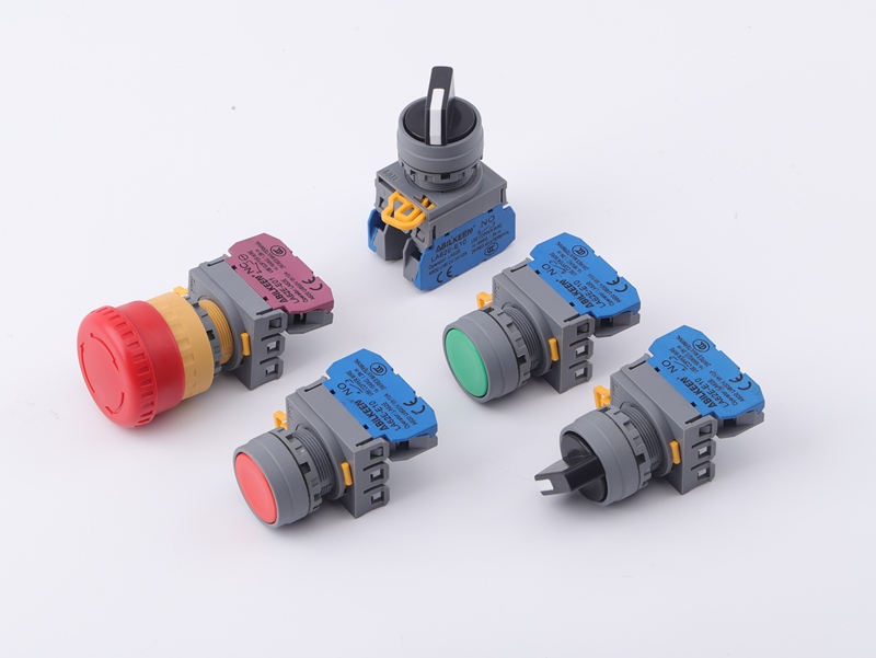 ABIKEEN 22mm LA62 Button Switch 1NO