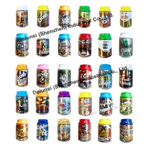 Wholesales 3.5g Plastic Bottle 100ml Edible Candy Gummy <strong>Cookie</strong> 3.5 <strong>Jars</strong> in Stock Customized 3.5 Soda Cans for Dry Herb Flower - Product Image 1