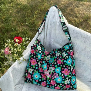 Tycoon Tùy Chỉnh Calico Tote Túi Bông Vải Hoa Mua Sắm Túi Công Suất Lớn Của Phụ Nữ Vai Túi Túi Túi Xách - Product Image 1