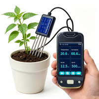 Kit de capteur d'humidité du sol 7 en 1 avec lecteur portable, surveillance en temps réel du pH, de l'EC, du NPK et de la température du sol pour une agriculture économe en eau